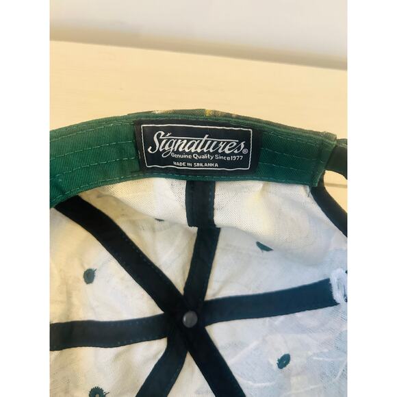 Michigan State University Camo Distressed Baseball Hat Adjustable Back Spartans - Picture 6 of 7